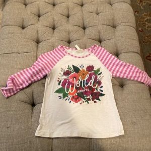 Matilda Jane quarter length shirt girls 12